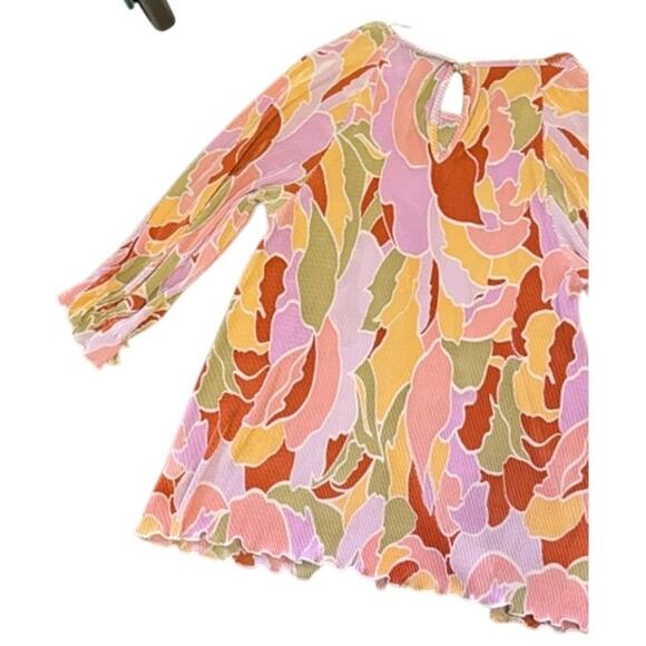 Halogen Pleated Floral Blouse 2X Retro Spring Top Y2K - Picture 9 of 10